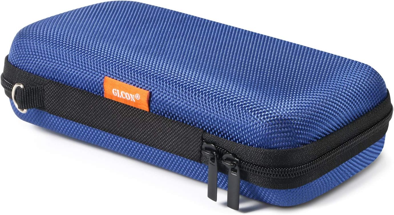 Portable Protection Hard EVA Case for External Battery, Cell Phone, GPS, Hard Drive, USB/Charging Cable, Small Carrying Bag Mesh Inner Pocket, Zipper Enclosure, Universal Travel Pouch Bag
