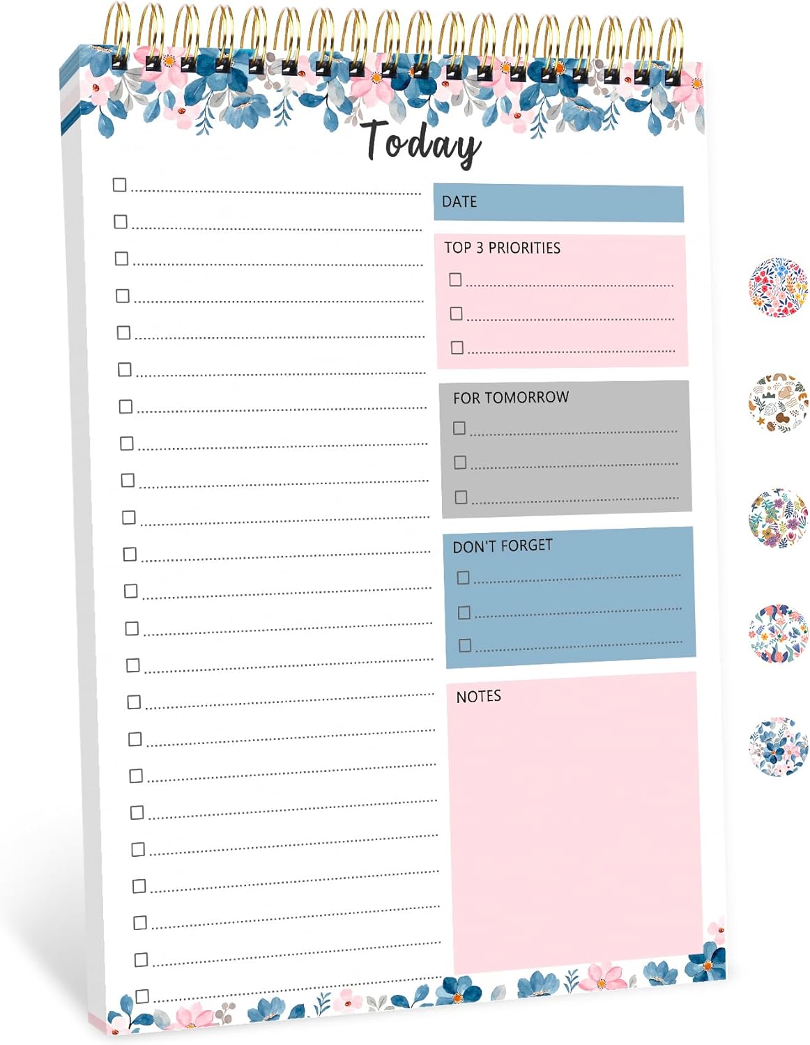 To Do List Notepad - To Do List Notebook for Work with 52 Sheets, Undated Daily Planner Perfect for Enhanced Productivity and Goal Achievement - Green
