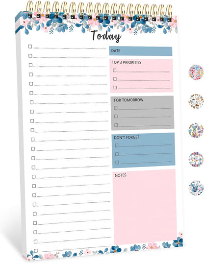 To Do List Notepad - To Do List Notebook for Work with 52 Sheets, Undated Daily Planner Perfect for Enhanced Productivity and Goal Achievement - Green