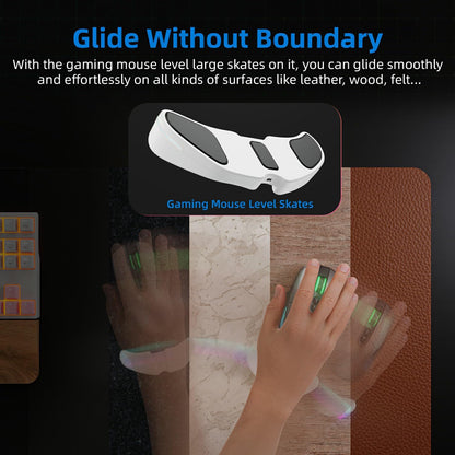 HornsX1 Right-Handed Ergonomic Gliding Palm Rest for Mouse, Wrist Rest Pad, Reduce Wrist Pain, Anti-Fatigue, for Gaming/Office Work Casual Use - White, 1 PCS