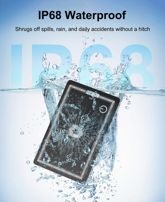 Wallet Tracker Card, for Apple Find My Ultra Thin and Rechargeable Tracker Tags Bluetooth Wallet Finder IP68 Waterproof Tracker Item Finder for Keys, Bags, Passport [Apple MFi Certified]