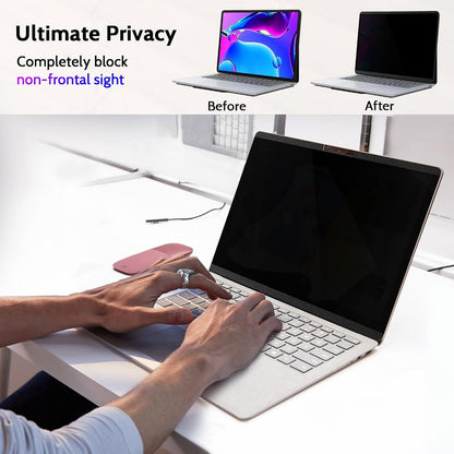 Peslv Magnetic Privacy Screen for Surface Laptop 6/5/4/3/2/1 13.5 Inch, Removable Anti Blue Light Glare Filter, Black Security Private Apy Block Protector