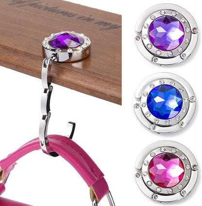 Foldable Purse Hook for Table - Portable Bag Holder - Strength Alloy Materials Heavy Duty Hanger