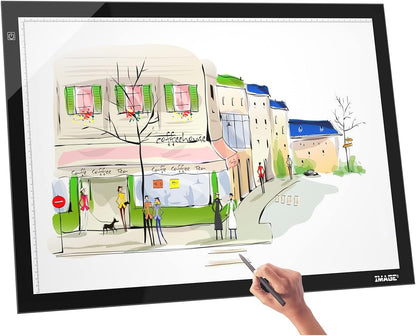 A2 Light Box, Large Size Tracing Light Pad, Ultra-Thin LED Light Board Stepless Brightness and Flicker-Free Design, Perfect for Drawing, 2D Animation, Calligraphy, Embossing, Sketching Tattoo