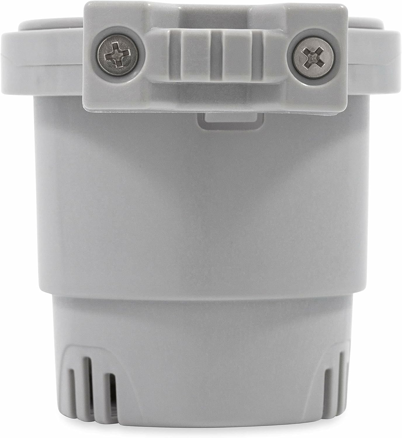 Camco Large Clamp Mounted Cup Holder-Provides a Secure Location for Your Beverage-Mountable for Up to 2-Inch Rail-White (53083)