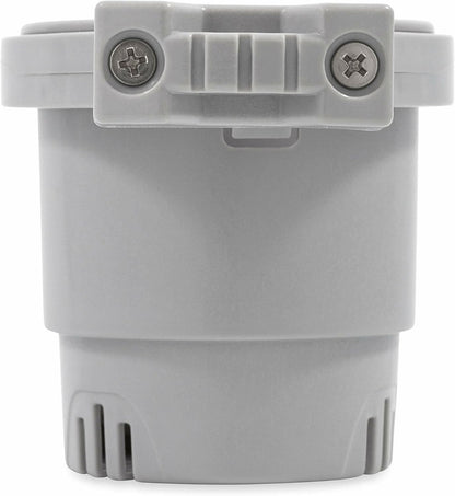 Camco Large Clamp Mounted Cup Holder-Provides a Secure Location for Your Beverage-Mountable for Up to 2-Inch Rail-White (53083)