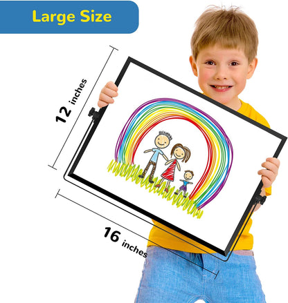 Dry Erase White Board, 16inX12in Large Magnetic Desktop Whiteboard with Stand, 10 Markers, 4 Magnets, 1 Eraser, Portable Double-Sided White Board Easel for Memo to Do List Desk Office