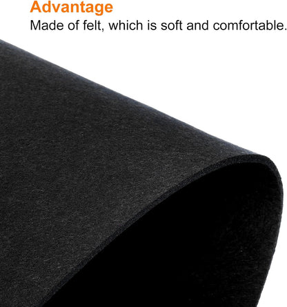 PATIKIL 9"x8" Mouse Pad, Felt Dual Side Soft Desk Pad Writing Mat for Office Home, Light Gray