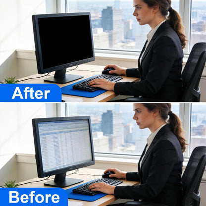 [2-Pack] Privacy Screen For Computer Monitor, 27-Inch 16:9 Aspect Ratio; Anti Spy/Bule Light/Glare And Eye Protection, 2 Install Ways Removable For Office, Airport, Cafe And Other Public Area; Diagonal 27 Inches, Width 23.53 Inches, Height 13.24 Inches