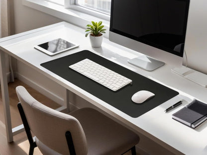Desk Pad Mat Dual-Sided Natural Cork and PU Leather Non-Slip Water-Resistant Desk Matt for Desktop