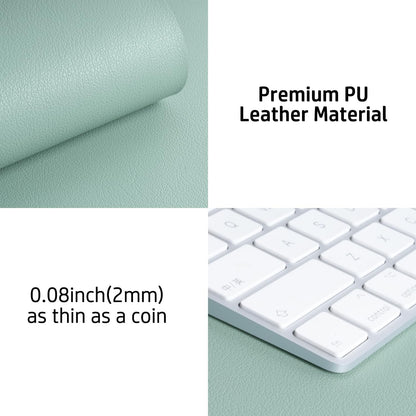 Aothia Non-Slip PU Leather Waterproof Laptop Desk Pad Protector, Blotter Mat, Writing and Mouse Pad for Office & Home, Beige, 23.6" x 13.7" - Colors A