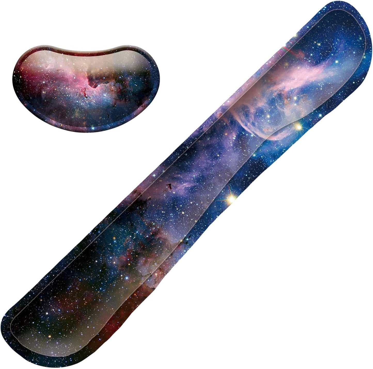 Keyboard Wrist Rest Mouse Wrist Support Set, Memory Foam Wrist Rest Pad for Computer Laptop Keyboard Mouse, Ergonomic Wrist Cushion Support for Typing Pain Relief, Gaming Home Office, Flowers Grass