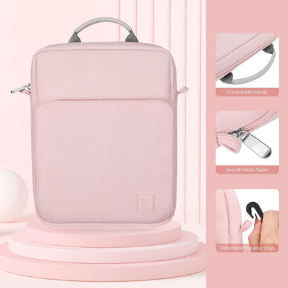 Dadanism 9-11 Inch Tablet Sleeve Bag Carrying Case with Shoulder Strap for iPad (A16) 11", iPad 10th Gen 10.9", iPad Air M4/Pro M5 11", iPad 9/8/7th 10.2", Galaxy Tab A11+ Plus 11", Cloudy Pink