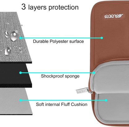 MOSISO Laptop Case 13.3 inch, 13-13.3 inch Laptop Sleeve Compatible with MacBook Air/Pro 13/Pro 14 M5 M4 M3 M2 M1, HP Dell ASUS Lenovo,Polyester Vertical Computer Sleeve Bag with Pocket, Antique Green - Colors A