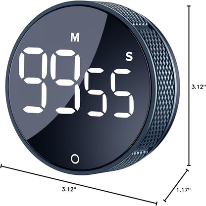 AVINIA Digital Kitchen Timers, Visual timers Large LED Display Magnetic Countdown Countup Timer for Classroom Cooking Fitness Baking Studying Teaching, Easy for Kids and Seniors White