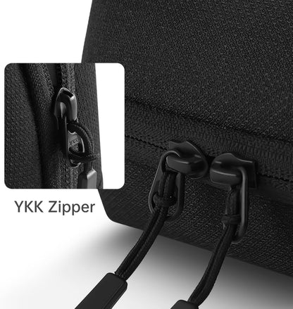 simtoper Small Electronics Organizer Travel Case – Slim Travel Cable Pouch for Small Tech Accessories, Cords, Chargers, Earbuds – Lightweight Mini Tech Bag for Backpack, Business, Travel (Blue)