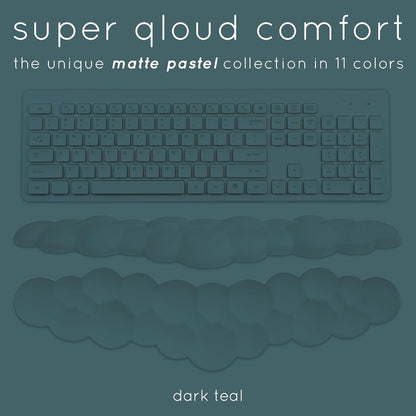 Purple Cloud Keyboard Wrist Rest – Create-ables Qloud Purple Wrist Rest for Computer Keyboard and Mouse, Ergonomic Memory Foam Wrist Pad with Non-Slip Base, Includes Cloud Mouse Pad