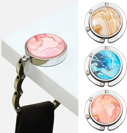 Foldable Purse Hook for Table - Portable Bag Holder - Strength Alloy Materials Heavy Duty Hanger