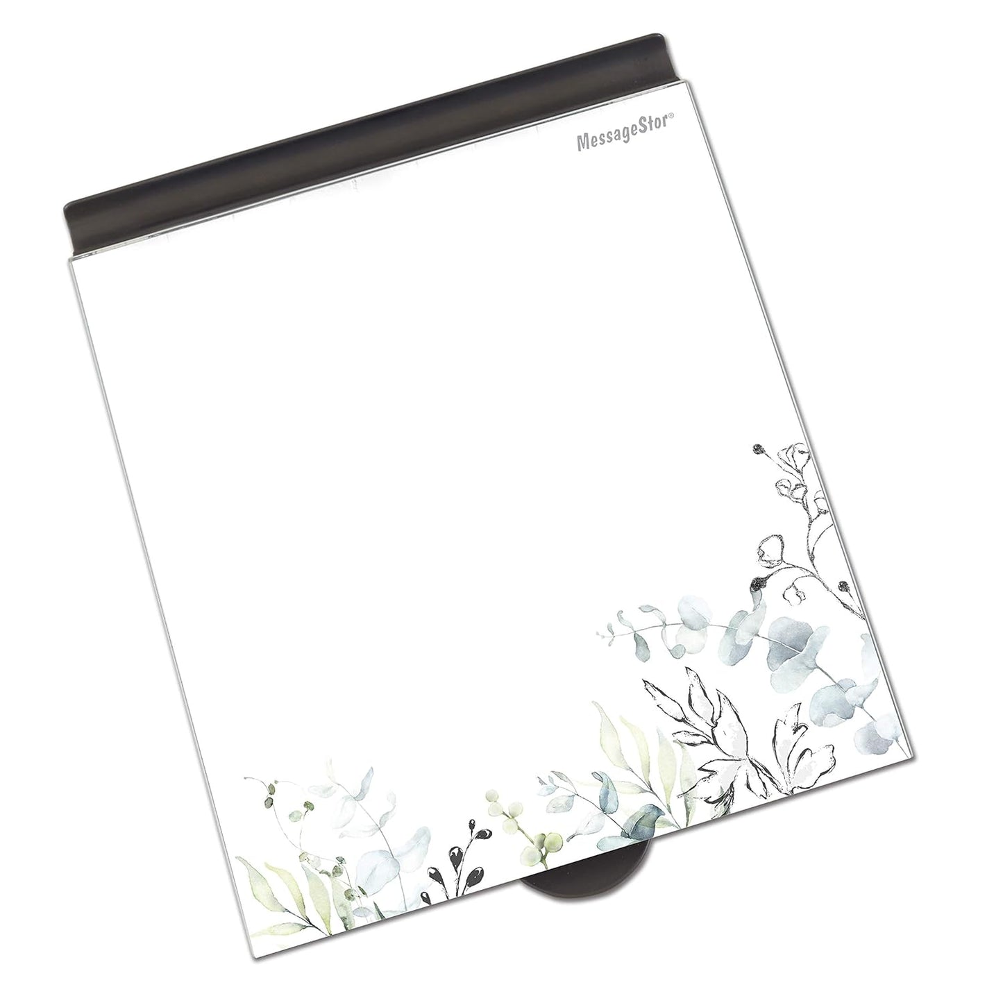 ECR4Kids MessageStor Dry-Erase Glass Board Memo Station, Desk Organizer, Assorted
