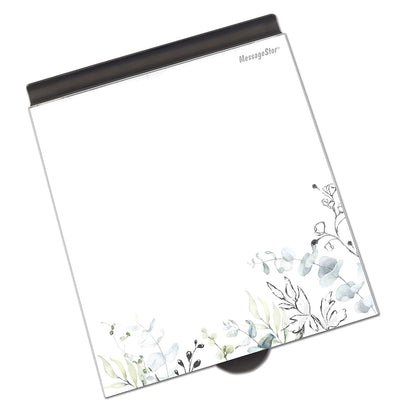 ECR4Kids MessageStor Dry-Erase Glass Board Memo Station, Desk Organizer, Assorted