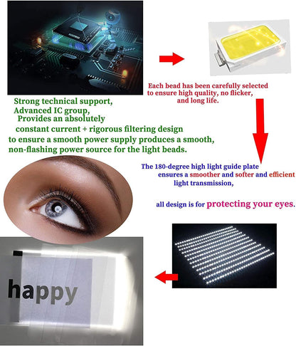 A4 Tracing Pad LED Light Board Artists Light Boxes, Portable Ultra-Thin Adjustable USB Power Artcraft LED Trace Light Pad for Drawing, Sketching, Animation, Tattoo