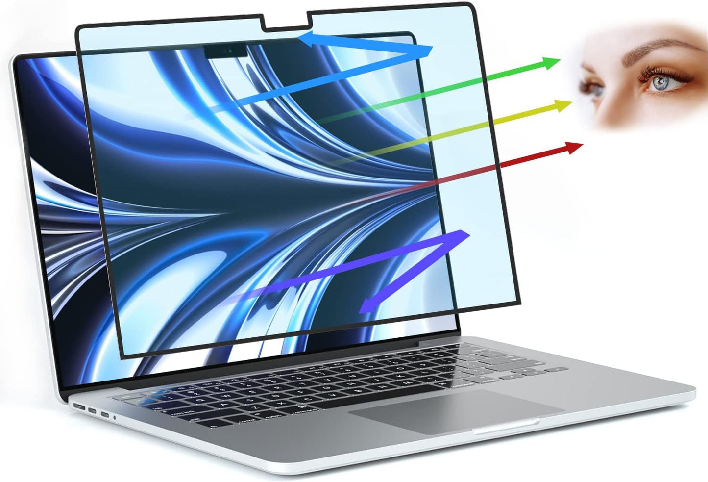 [2 Pack] 27 Inch Computer Privacy Screen , 16:9 Aspect Ratio Monitor Privacy Filter with Anti-Glare, Anti-Blue Light & Anti-Spy Protection, Removable Anti-Scratch Screen Protector for 27-Inch Widescreen Monitors