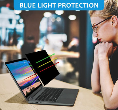 [2 Pack] 27 Inch Computer Privacy Screen , 16:9 Aspect Ratio Monitor Privacy Filter with Anti-Glare, Anti-Blue Light & Anti-Spy Protection, Removable Anti-Scratch Screen Protector for 27-Inch Widescreen Monitors