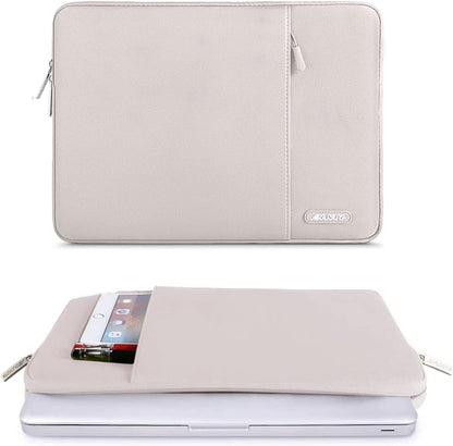 MOSISO Laptop Case 13.3 inch, 13-13.3 inch Laptop Sleeve Bag Compatible with MacBook Air/Pro 13/Pro 14 M5 M4 M3 M2 M1, HP Dell ASUS Lenovo, Neoprene Computer Sleeve Bag with Small Case, Baby Pink - Colors B