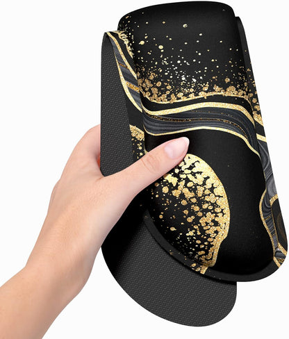 Dapesuom Enlarge Keyboard Wrist Rest, Memory Foam Wrist Cushion for Desk Mat Support, Cute Pain Relief Keyboard Mouse Pad Rests Set with Non-Slip Base for Gaming Laptop Office Computer, Elegant Flower