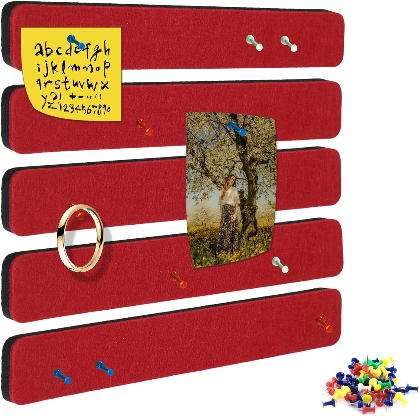 Bulletin Board Cork Board Cork Boards for Walls Cork Board for Office Pin Board Bulletin Boards for Walls (Brown)