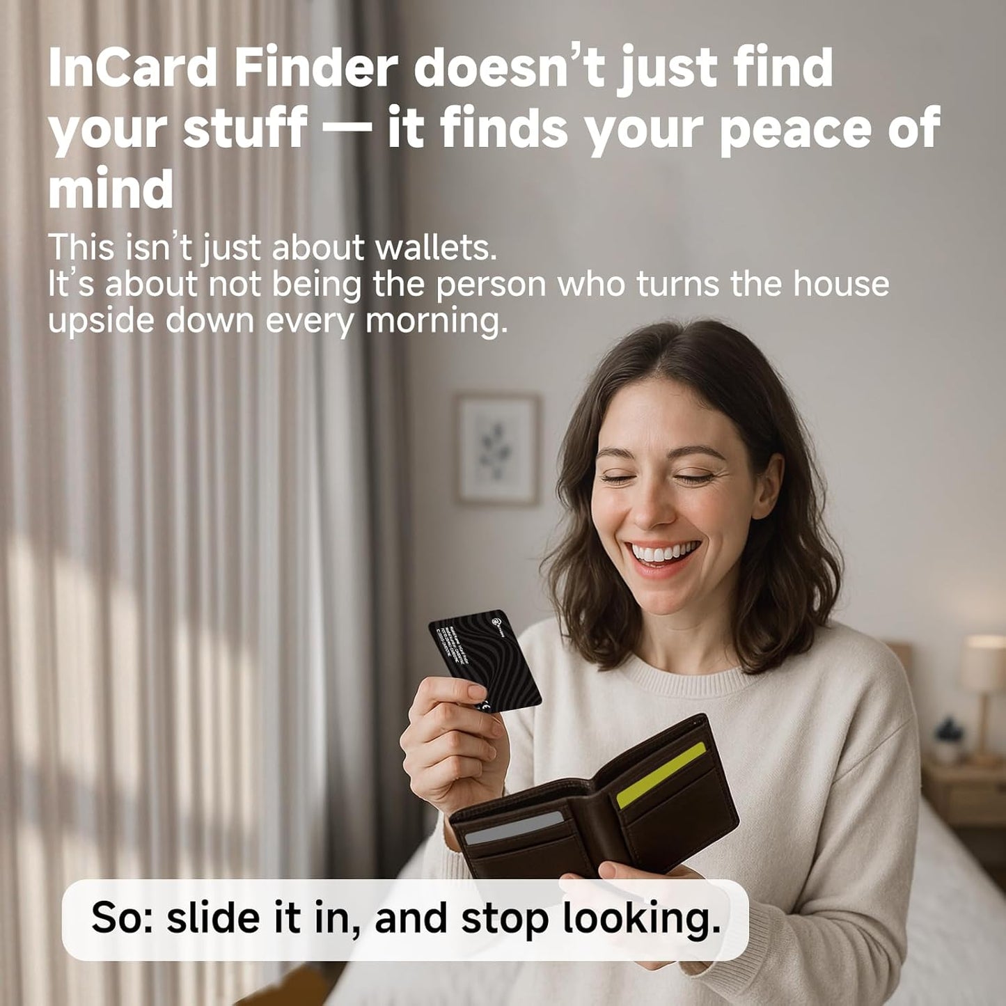 [2025 New, Designed in California] Wallet Tracker, Up to 5-Year Battery Life, Certifed by Apple Find My & Google's Find Hub (Find My Device), Item Locator, Card Holder Tracker, Bags, Android Tracker