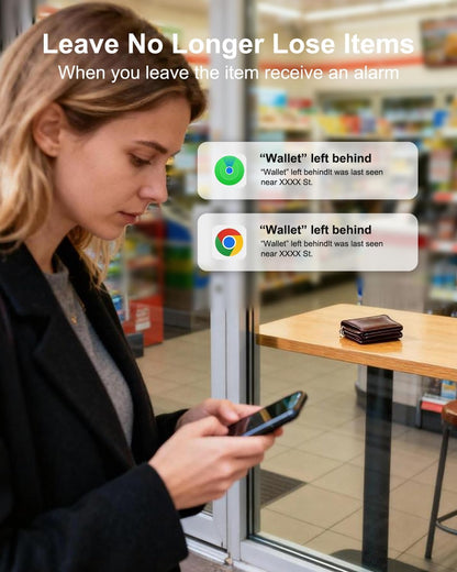 2026 Wallet Tracker Card (iOS and Android) Slim Tracking Card, 6-12 Years Battery Bluetooth Smart Card, Work with Apple Find My & Google Find Hub, GPS Locator for Luggage, Passports, Keys, Backpack