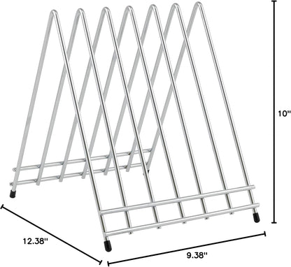 Winco 6-Slot Cutting Board Rack, Vinyl Coated Medium