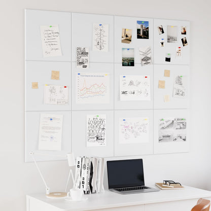 Neatsure Large Cork Board for Wall, Black Felt Bulletin Board with Pushpins, 36" x 24" 6 Panels Wall Tiles, Tack Push Pin Boards for Office