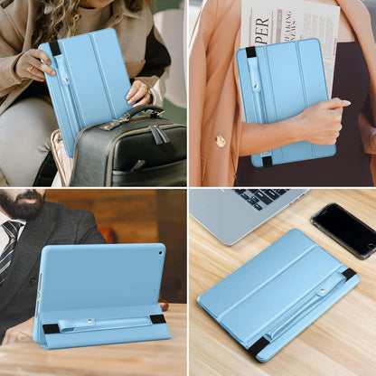 DTTO Pencil Holder for Apple Pencil 2nd & 1st Generation Case, New Apple Pencil Pro & USB-C Sleeve, Ultra-Thin Elastic Stylus Protective Pouch with Adhesive Attached to iPad, Pink Gold