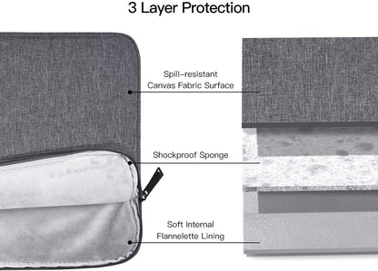 17 17.3 inch Laptop Sleeve Case for HP 17.3 inch Laptop/HP Envy 17 / Pavilion 17, Dell Inspiron 17, Lenovo Ideapad 17.3, ASUS Vivobook 17, 17-in Water-Resistant Computer Notebook Bag