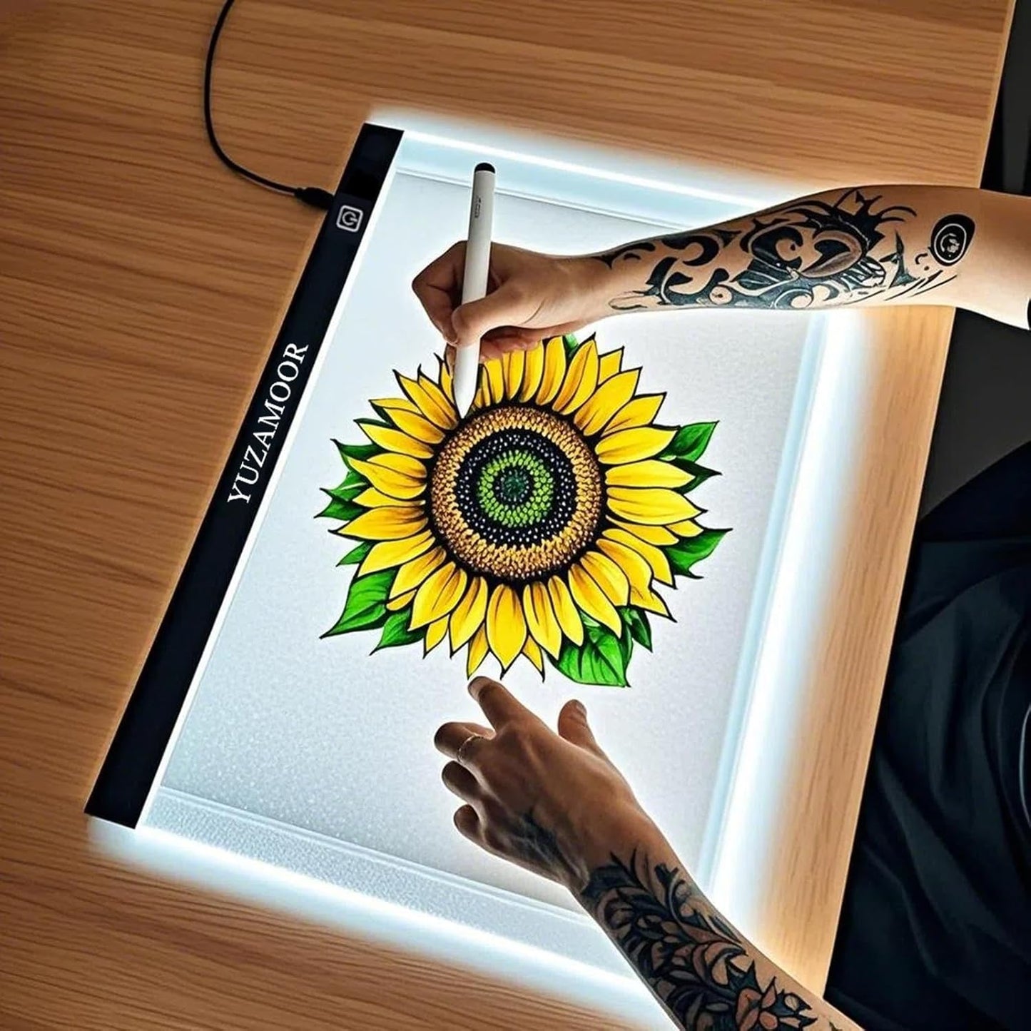 A2 Extra Large Tracing LED Light Pad for Diamond Art, Sketching, Painting - Adjustable Brightness, Sketching, Tracing - USB Powered DIY Diamond Art Light Box - No mesh No dot
