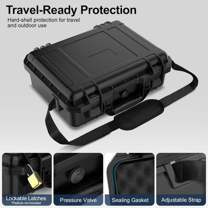 Starlink Mini Case with Tripod, Hard Carrying Travel Kit with Cable Winder and USB-C to DC Adapter Cable, Protective Storage Case for Starlink Mini Accessories, RV Camping Remote Work