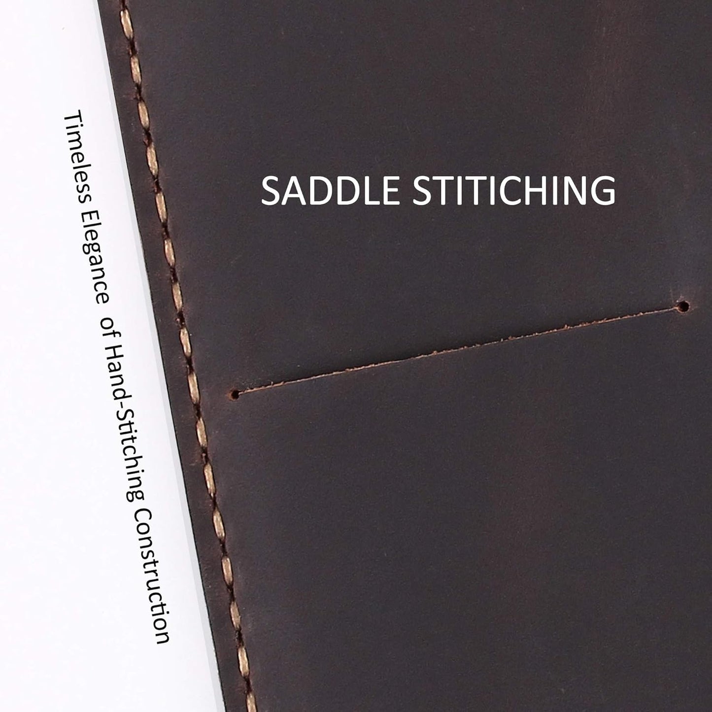 Leather Cover Compatible With Rite in the Rain Top Spiral Notebooks, Handmade Top Bound Notebook Cover For 3" x 5" Writing Pad Holder, Mini Pocket Notepad Holder - COFFEE