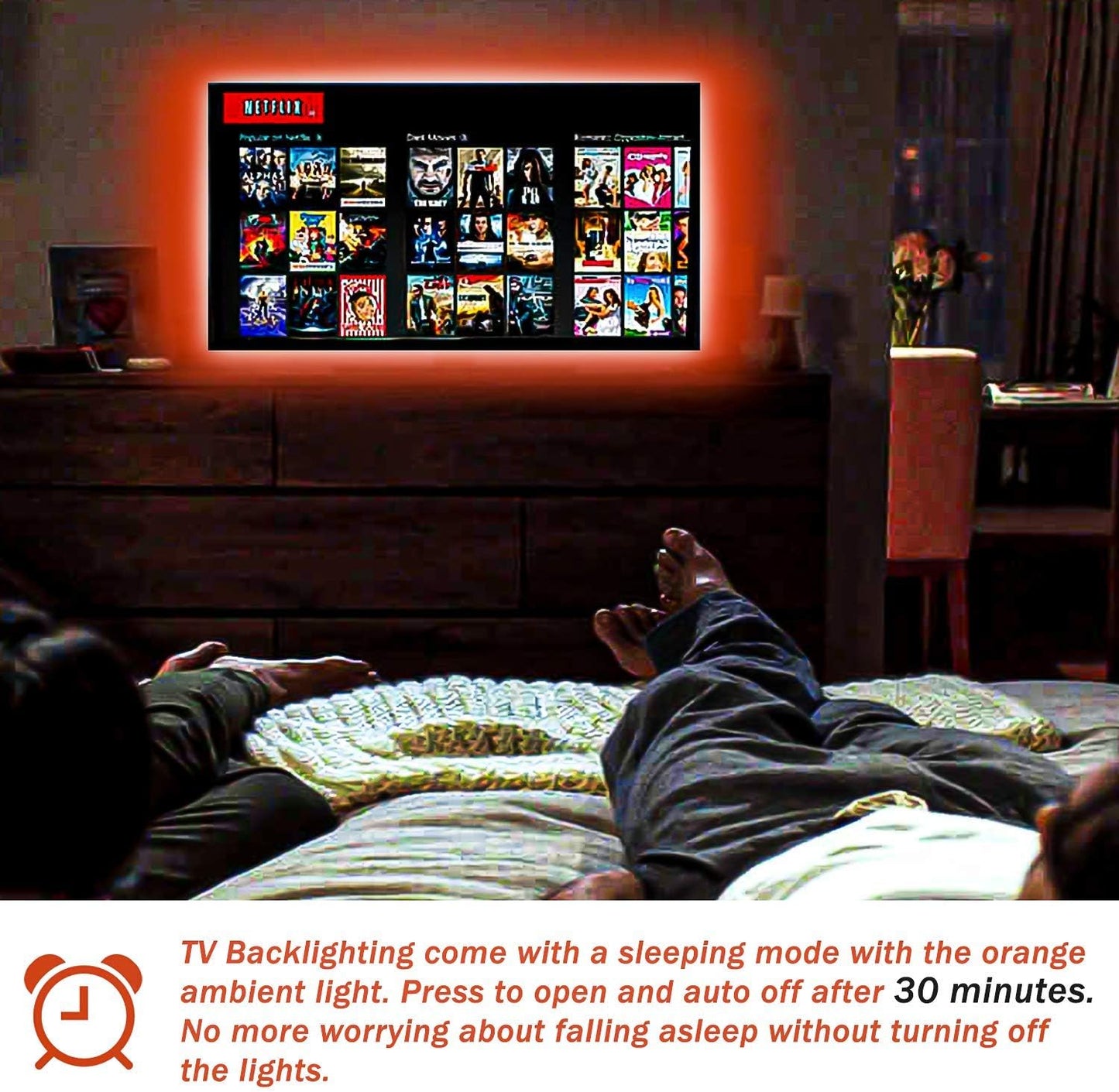 Bason TV LED Backlight for 55-65 inch TV, Bluetooth APP & Remote Control Strip Lights, Immersive Music Sync RGB USB Bias Lighting, Ambient TV Backlighting for Gaming, Movie & Home Theater Setup