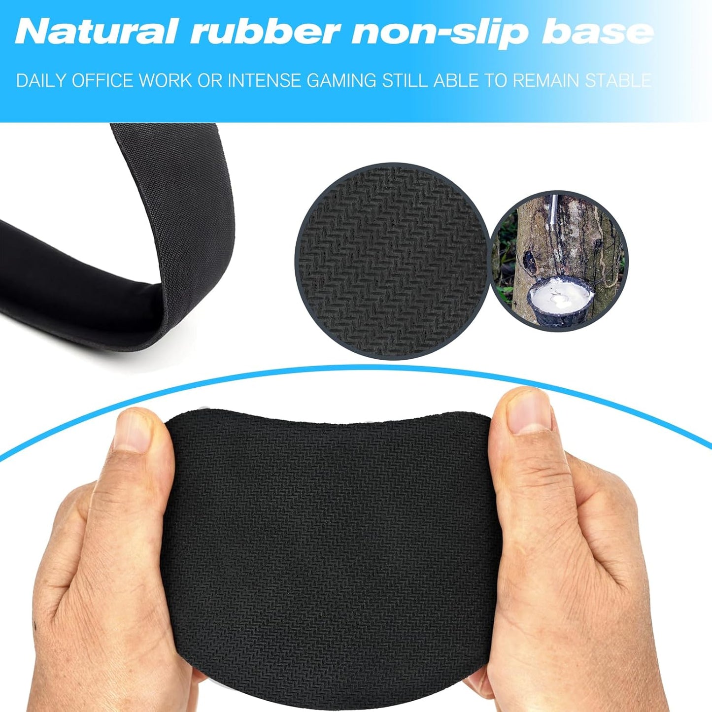 Keyboard Wrist Rest and Mouse Wrist Rest Set - Ergonomic Memory Foam Wrist Cushion - for Wrist Support on Computer, Laptop, Office, Playing Games, Typing Relieves Wrist Pain Rose Red