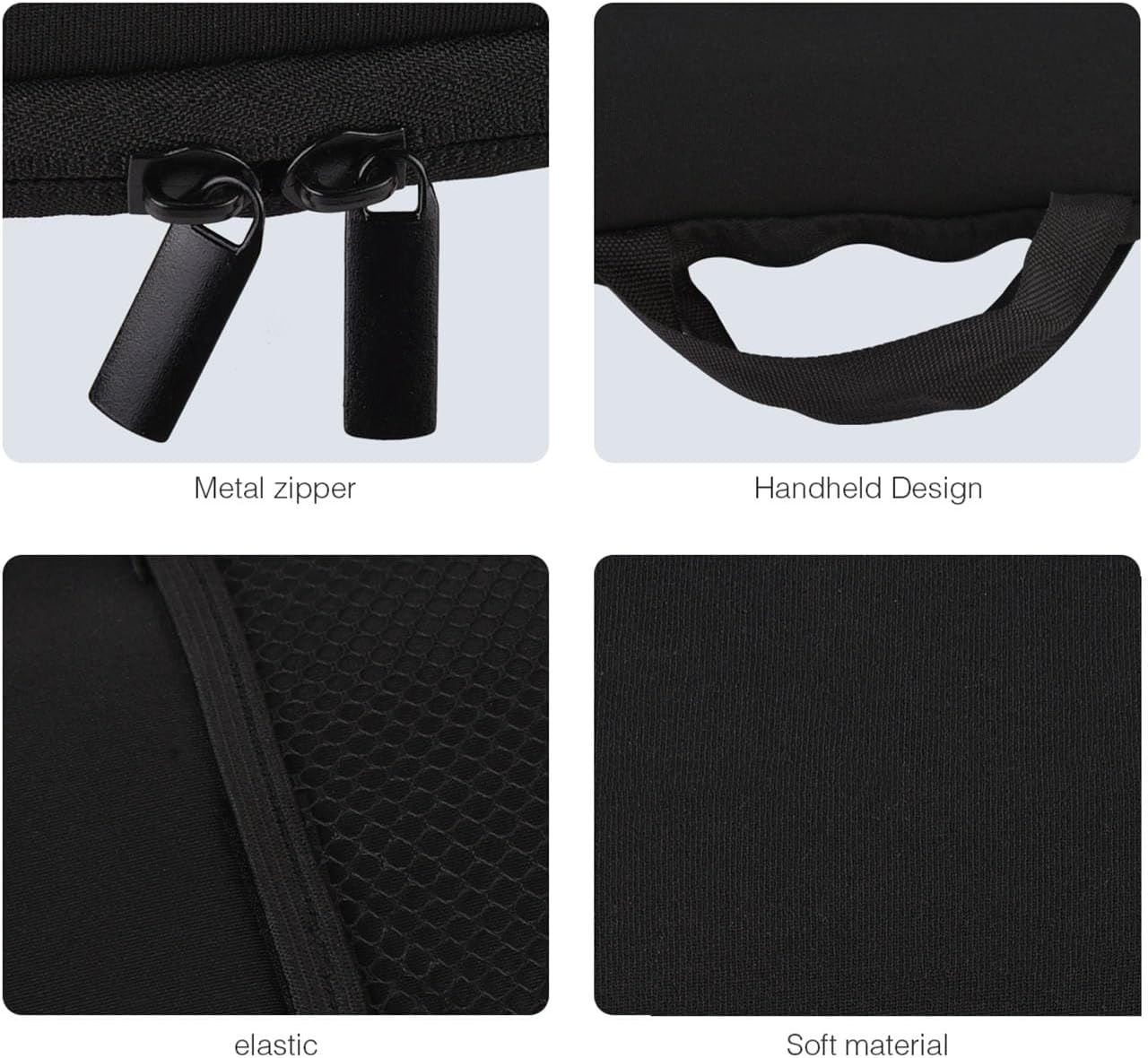 Wireless Keyboard Mouse Sleeve Travel Case,for Logitech Mk345 Wireless Keyboard,Mouse Storage and Cable Storage Pouch,Soft Neoprene Dust and water resistant bag(Black)