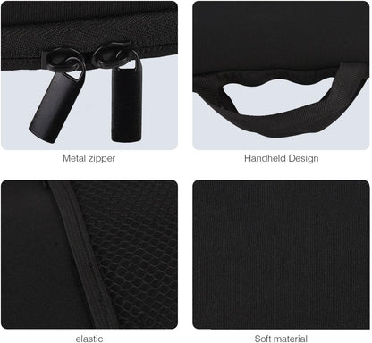 Wireless Keyboard Mouse Sleeve Travel Case,for Logitech Mk345 Wireless Keyboard,Mouse Storage and Cable Storage Pouch,Soft Neoprene Dust and water resistant bag(Black)