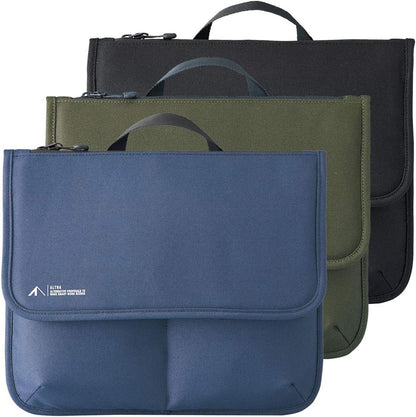 LIHIT LAB Tablet Sleeve with Pockets, 11.5 x 1 x 9.5, Black (A7767-24)