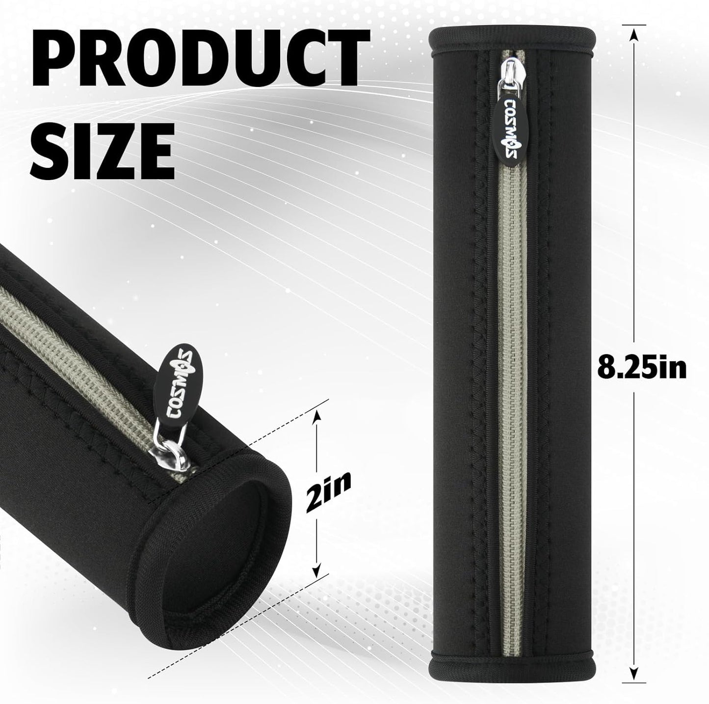 Cosmos Black Color EVA Hard Shell Stylus Pen Pencil Case Holder Compatible with Apple Pencil, Wacom Stylus Executive Fountain Pen, Ballpoint Pen, Stylus Touch Pen