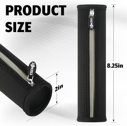 Cosmos Black Color EVA Hard Shell Stylus Pen Pencil Case Holder Compatible with Apple Pencil, Wacom Stylus Executive Fountain Pen, Ballpoint Pen, Stylus Touch Pen