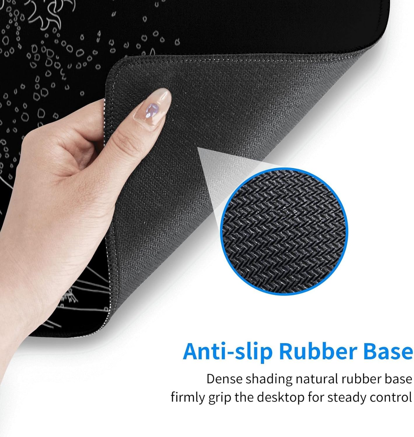 Japanese Mouse Pad, Large Japanese Desk Mat, XL Anime Gaming Keyboard Mat, Non-Slip Rubber Base, Big Extended Desk Protector for Home Office, 31.5”x11.8”