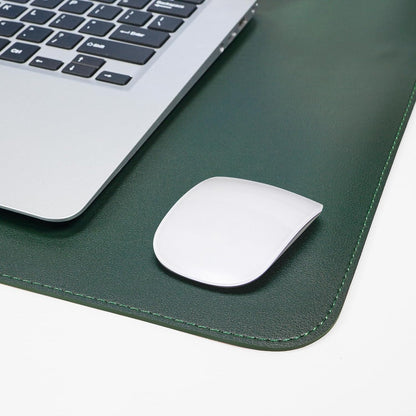 AFIING Large Desk Mat 47" x 17", Dual-Sided Natural Cork & PU Leather Desk Pad, Non-Slip Waterproof Mouse Pad for Office, Home & Gaming, Black