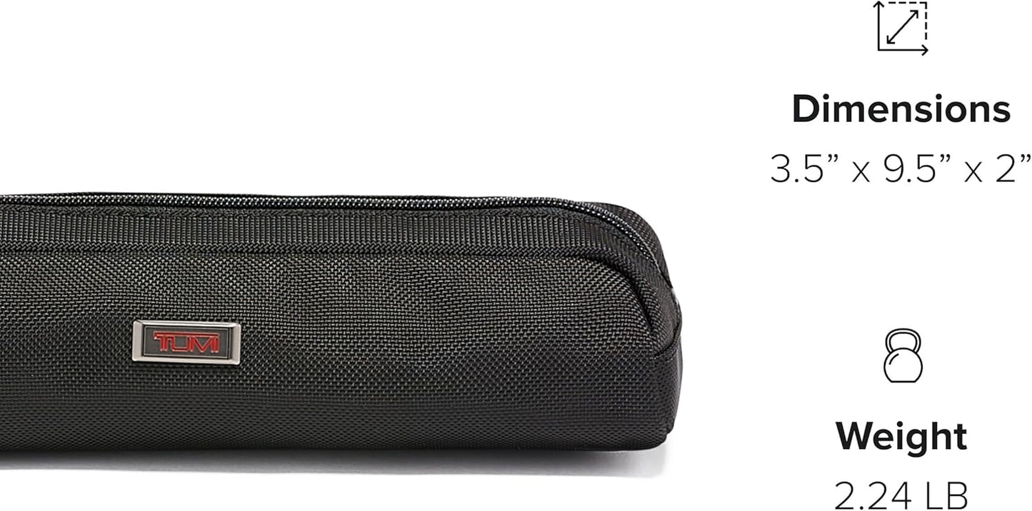 TUMI - Alpha Electronic Cord Pouch - Slim Zip Entry Travel Tech and Cable, Charger and Small Accessory Organizer - Black