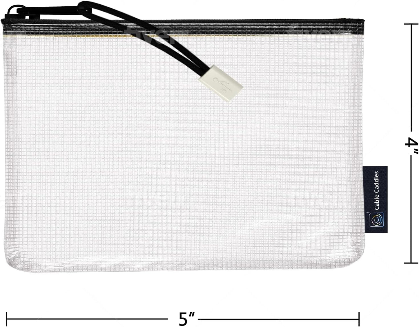 USB Cable Organizer Pouches, Color Coded Travel Cable Management Bags, 10 Pack